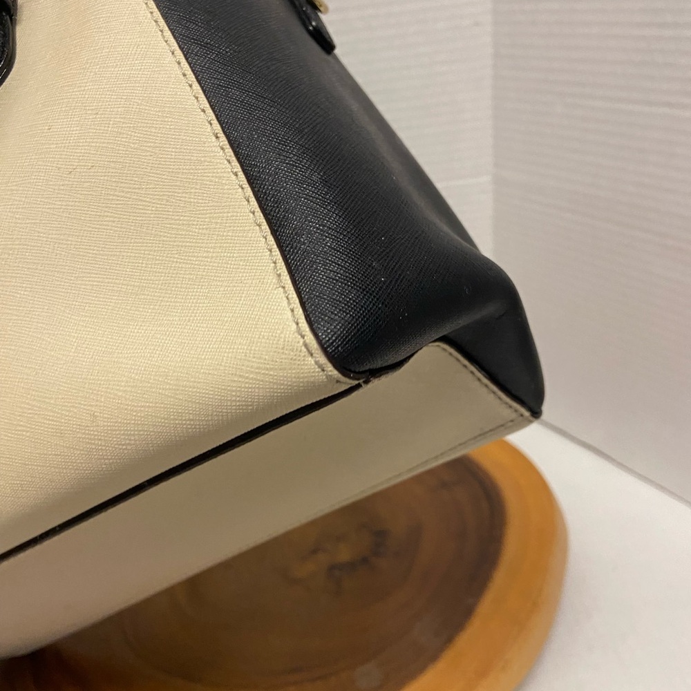 Kate Spade Cream Color Block Handbag - Picture 13 of 14